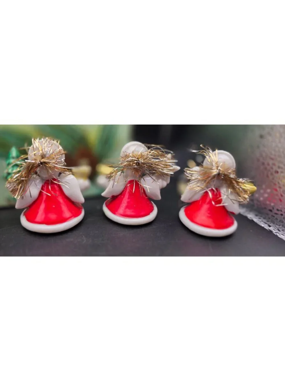 Rare Vintage 1950s Miniature Japanese Angel Candle Holders Orig Woolworth Box